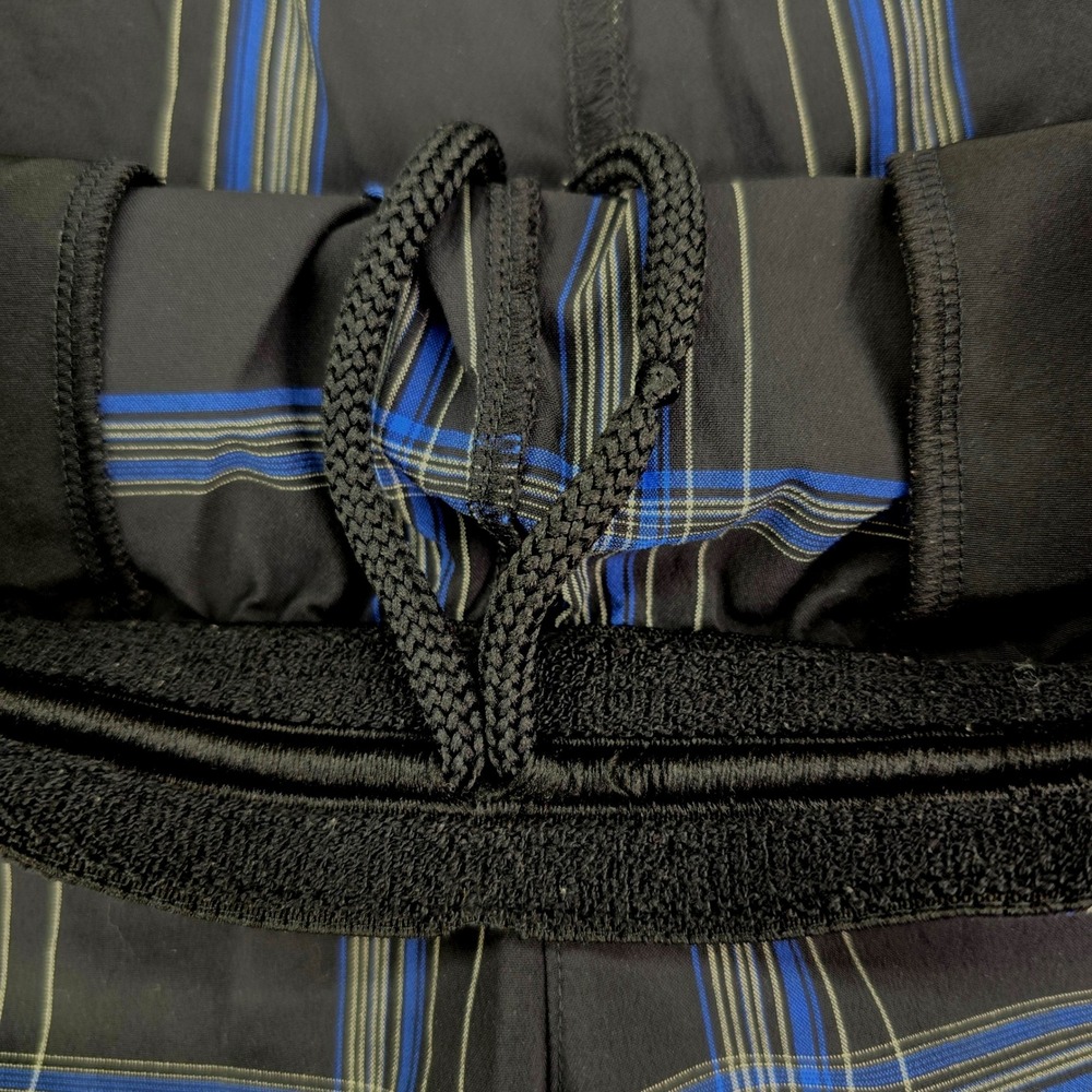 Adidas Climacool Plaid Athletic Shorts Mens Medium Black Blue Golf Summer - Picture 5 of 7